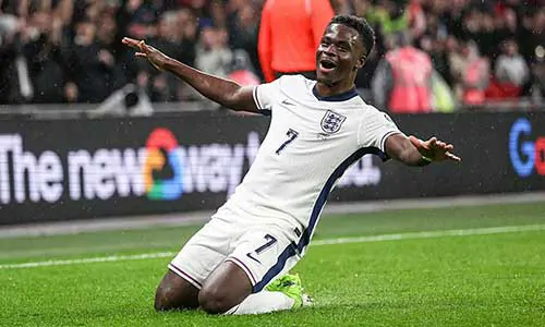ساكا يرتقى إلى مستوى التحدي الذي وضعه توخيل مع منتخب إنجلترا